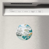 Mond und Blume Magnet (In Situ (Geschirrspüler))