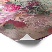Mond und Blume - Poster (Ecke)