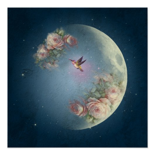 Mond und Blume - Poster (Vorderseite)