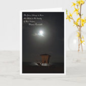 Mond und Cabana und Zitatkarte Karte (Gelbe Blume)