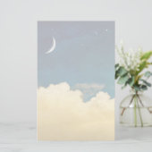 Mond und Cloudscape Briefpapier (Stehend Vorderseite)