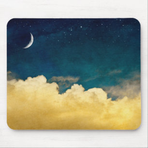 Mond und Cloudscape Mousepad