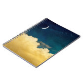 Mond und Cloudscape Notizblock (Linke Seite)