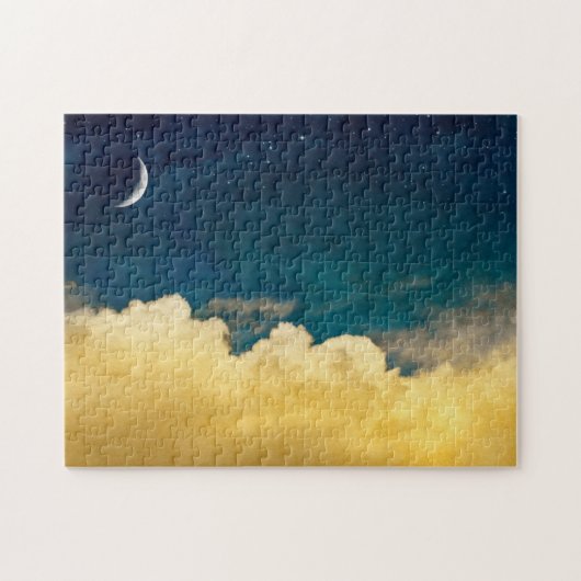 Mond und Cloudscape Puzzle (Horizontal)