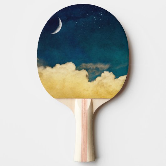 Mond und Cloudscape Tischtennis Schläger (Vorderseite)