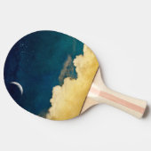 Mond und Cloudscape Tischtennis Schläger (Seitenansicht)