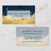 Mond und Cloudscape Visitenkarte (Vorne/Hinten)