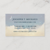 Mond und Cloudscape Visitenkarte (Rückseite)