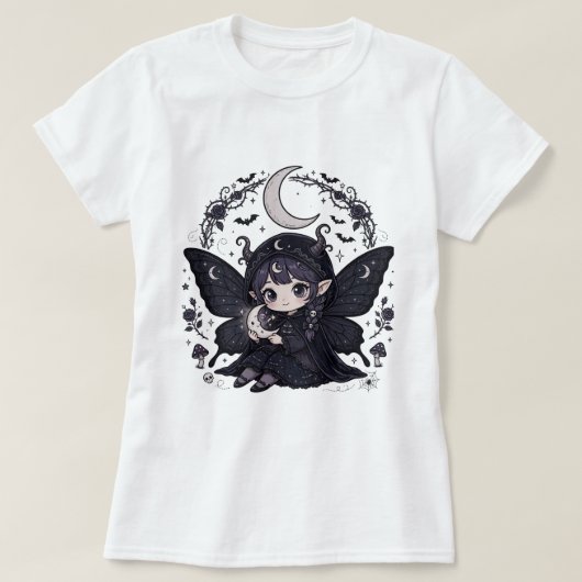 Mond und Feendesign T-Shirt (Design vorne)