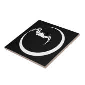 Mond und Fledermaus Fliese (Seite)