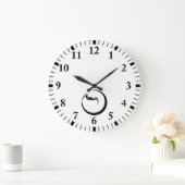 Mond und Fledermaus Große Wanduhr (Zuhause)