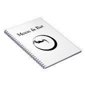 Mond und Fledermaus Notizblock (Rechte Seite)