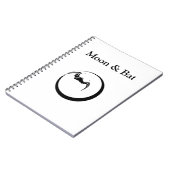 Mond und Fledermaus Notizblock (Linke Seite)