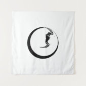 Mond und Fledermaus Wandteppich (Vorderseite (Horizontal))