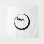 Mond und Fledermaus Wandteppich (Vorderseite)