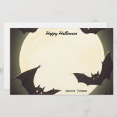 Mond und Fleet Happy Halloween Briefpapier (Vorne/Hinten)