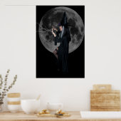 Mond und Hexe Poster (Küche)