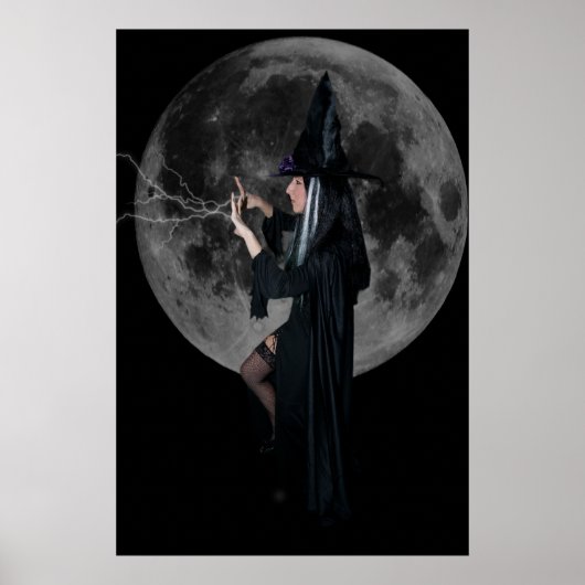 Mond und Hexe Poster (Vorne)