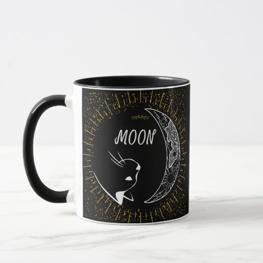 Mond und Katze, Himmelfahrt Tasse (Links)