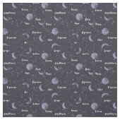 Mond und Konstellationen Stoff (Muster)