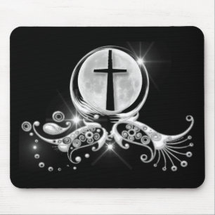 Mond und Kreuz Mousepad
