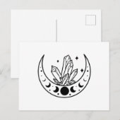 Mond und Kristall Postkarte (Vorne/Hinten)