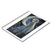 Mond und Lady-Notizbuch Notizblock (Linke Seite)