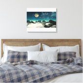 Mond und Landschaft Leinwanddruck (Insitu (Schlafzimmer))