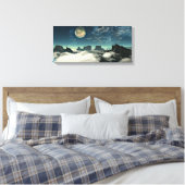 Mond und Landschaft Leinwanddruck (Insitu (Schlafzimmer))