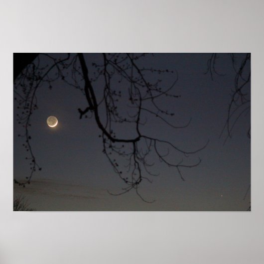 Mond und Merkur Poster (Vorne)