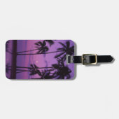 Mond-und Palme Gepäckanhänger (Vorderseite horizontal)