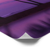 Mond und Palme Tree Poster (Ecke)