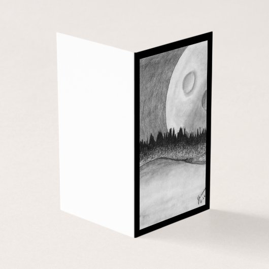 Mond und Planet - Schwarz (Vorderseite)