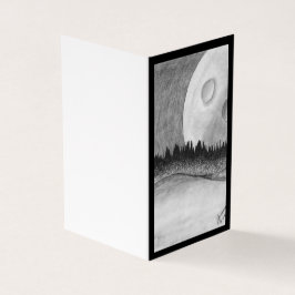 Mond und Planet - Schwarz