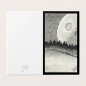 Mond und Planet - Schwarz (Außenseite Aufgefaltet)