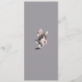 Mond-und Raben-Aquarell-Hochzeits-Menü Menükarte (Rückseite)