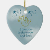 Mond und Rückseite Keramikornament (Rechts)