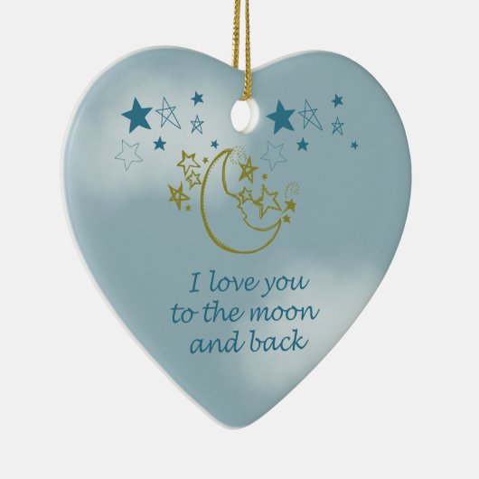 Mond und Rückseite Keramikornament (Rechts)