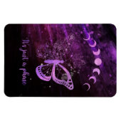 Mond und Schmetterling Magnet (Horizontal)