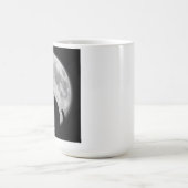 Mond und Schwarze Katze Kaffeetasse (Mittel)