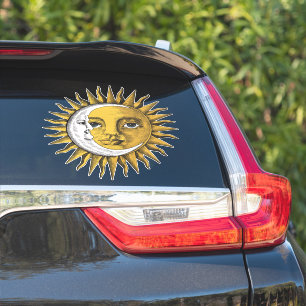 Mond und Sonne Aufkleber