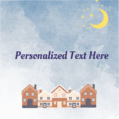 Mond und Sonne Aufkleber (Vorderseite)