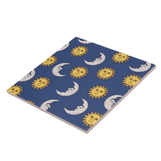 Mond und Sonne Fliese (Seite)