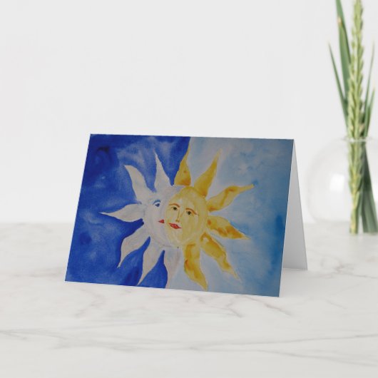 Mond und Sonne Karte (Vorderseite)