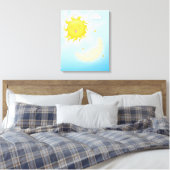 Mond und Sonne Leinwanddruck (Insitu (Schlafzimmer))