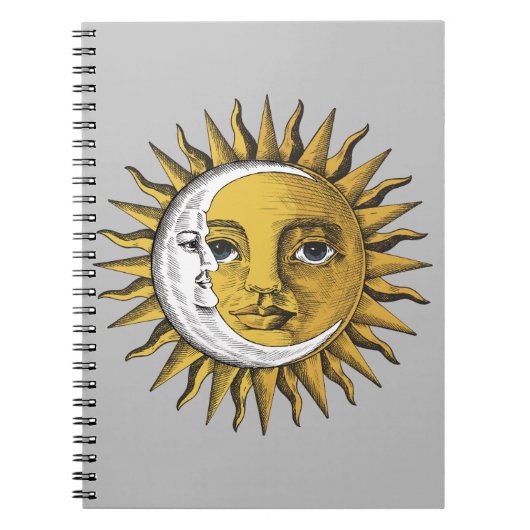 Mond und Sonne Notizblock (Vorderseite)