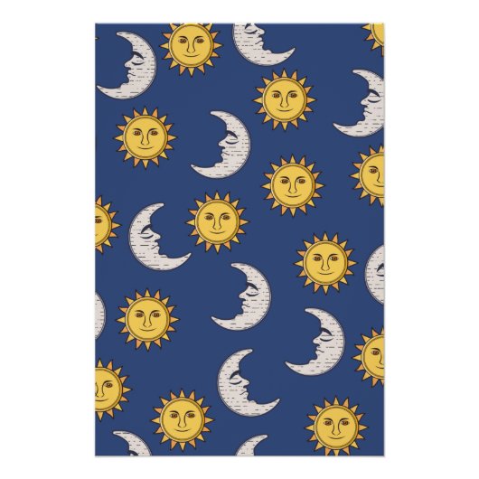 Mond und Sonne Poster (Vorderseite)
