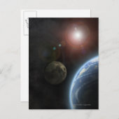 Mond und Sonne Postkarte (Vorne/Hinten)