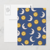 Mond und Sonne Postkarte (Vorne/Hinten)