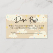 Mond und Stars Cream Diaper Raffles Begleitkarte (Vorderseite)